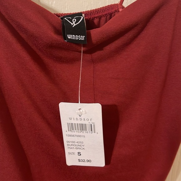 Windsor mini dress red ruched sides - Picture 2 of 2